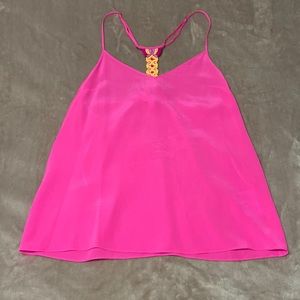LILLY PULITZER HOT PINK RACERBACK TANK